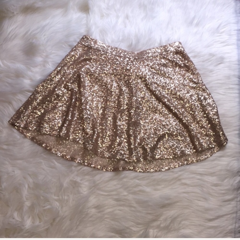 GOLD SEQUIN SKIRT